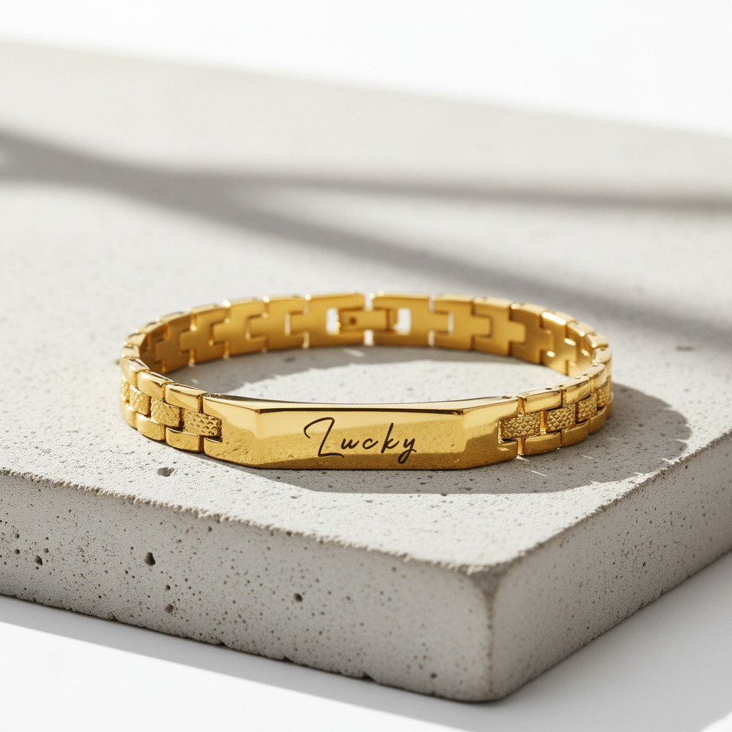 Hellet Personalized Bracelet | Custom Engraved Bracelet for Men & Women