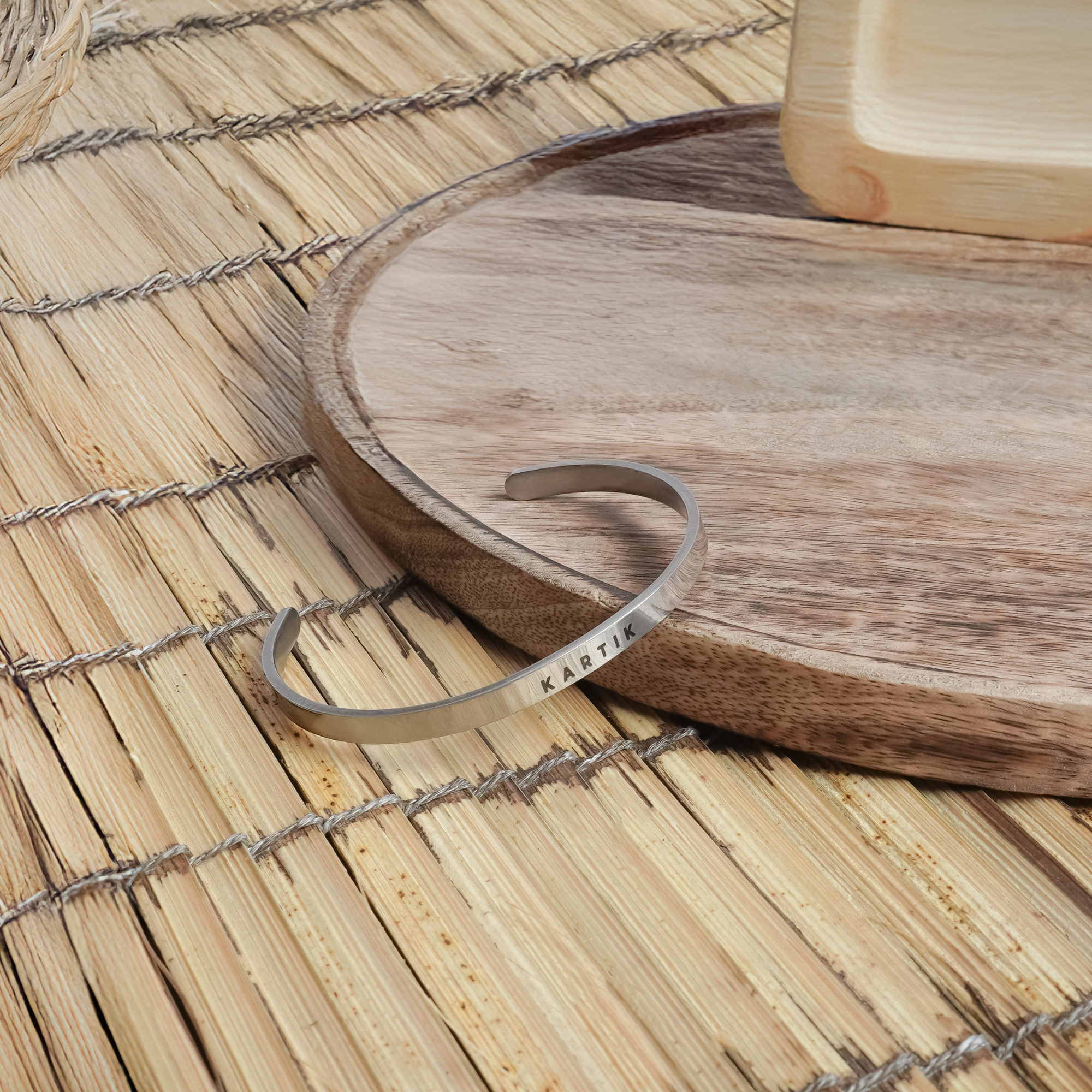 Personalized Couple Cuff Bracelet With Premium Gifting Packaging