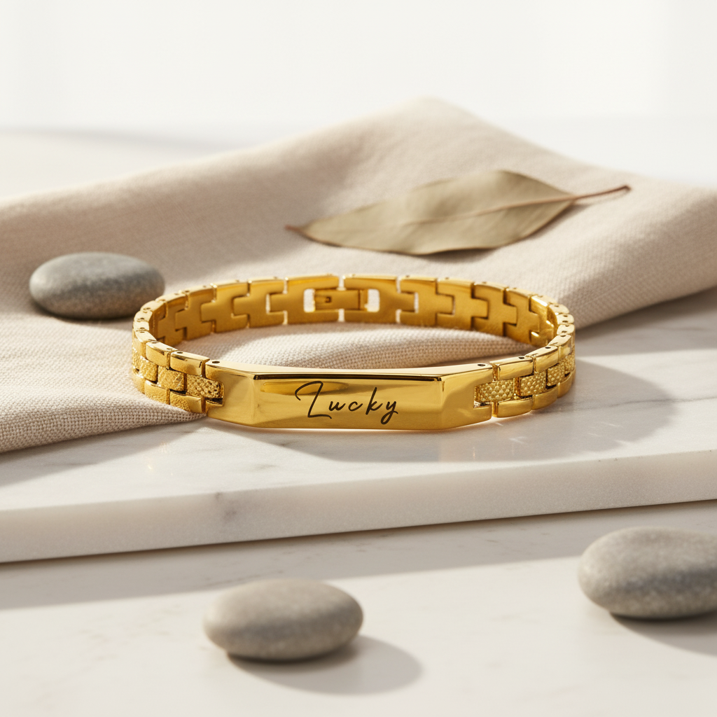 Hellet Personalized Bracelet | Custom Engraved Bracelet for Men & Women