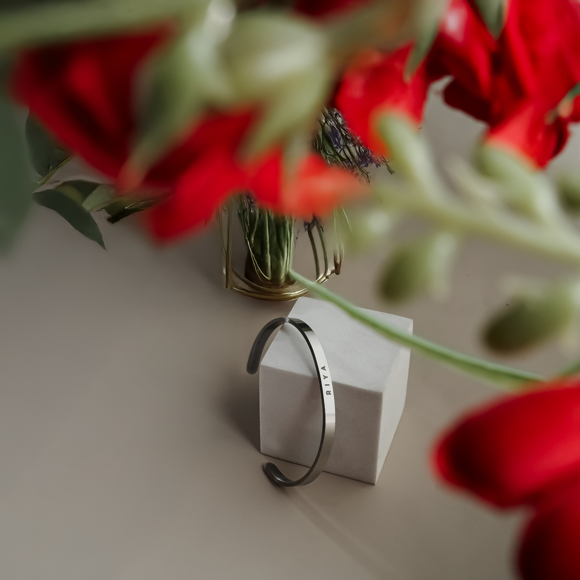 Personalized Couple Cuff Bracelet With Premium Gifting Packaging