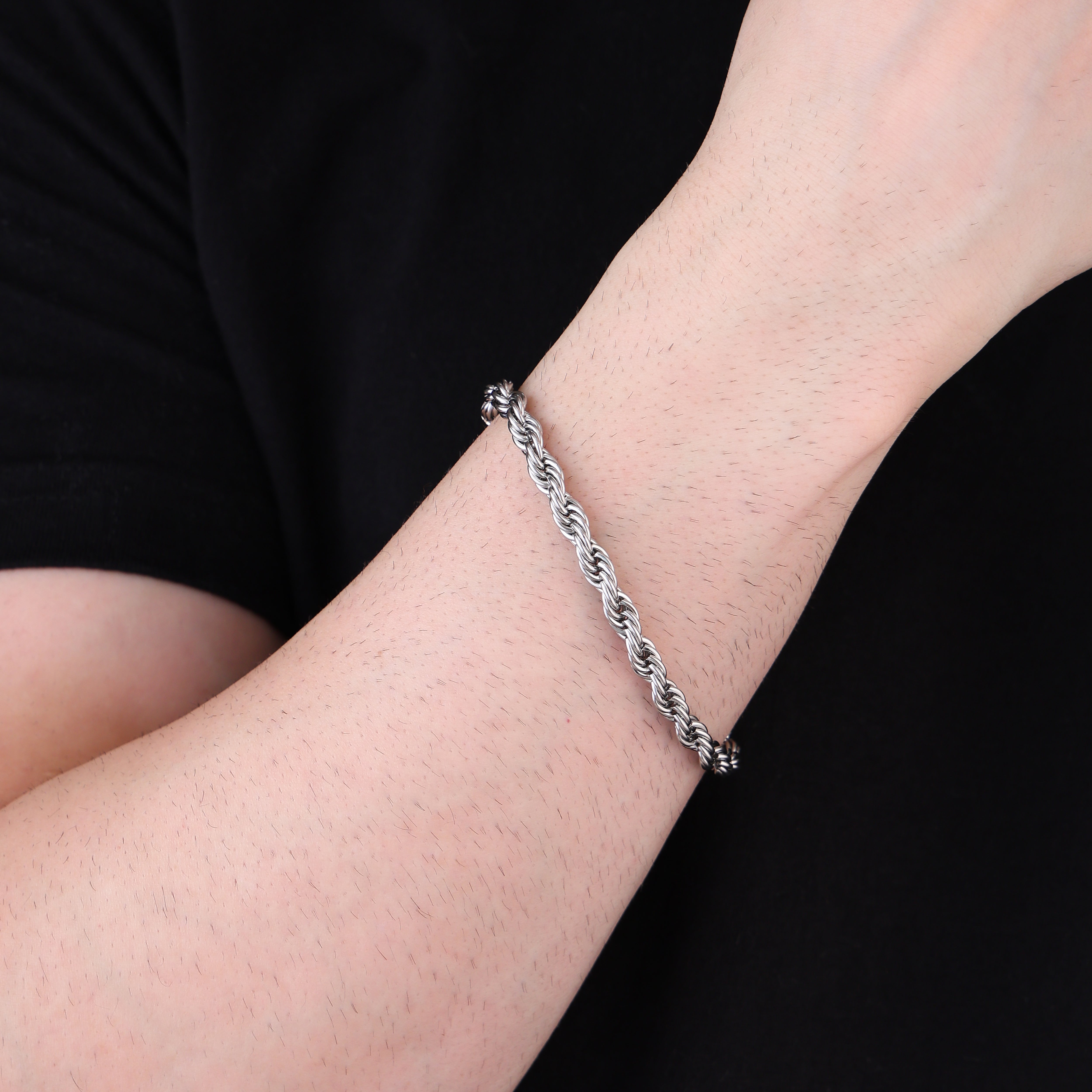 Bliss Blue Classic Rope Bracelet (9 Inch)
