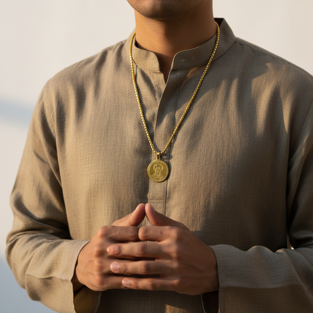 The Devine Sankat Mochan Hanumanji Chain Pendant By Bliss Blue