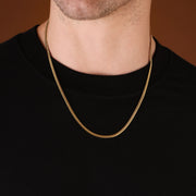 Gold Plated Premium Snake Chain For Men (21.5 Inch)